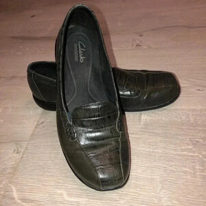 Clarks bendables loafers/gray/71/2